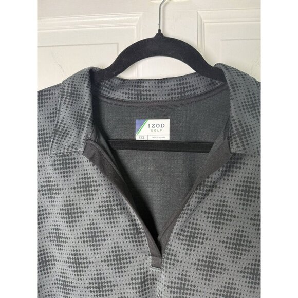 Izod Women’s Black Golf Polo/Shirt With Diamond Pattern Size XL - Picture 2 of 8